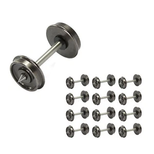 12 Stück DC Gleichstrom Radsatz Nadellager 36'' Metallräder Für Modellbahn H0 - Picture 1 of 6
