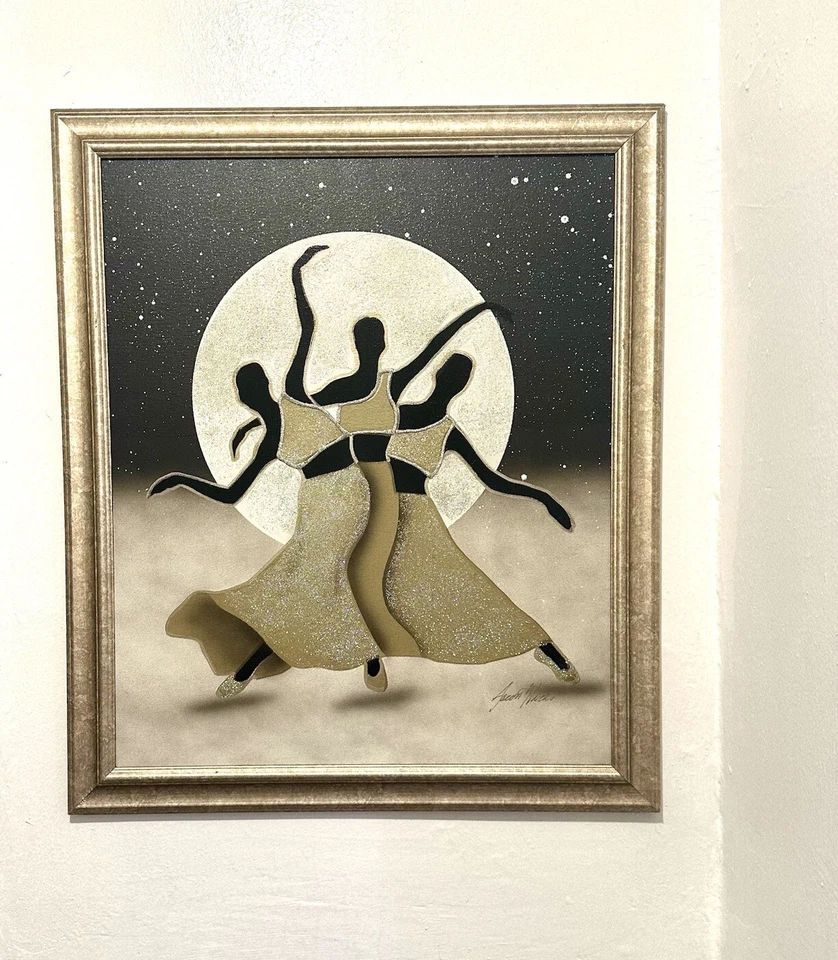 Aaron Hicks Enhanced Lithograph Art Print On Canvas Apprx 20” x 24” LOCAL PICKUP - Image 1 of 4