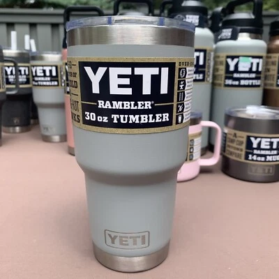 New Yeti 30oz Rambler Tumbler - Granite Gray New With Tags!  SHELF WARE! See Pic - Image 1 of 4