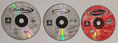 3 Lot of Jet Moto 1 2 3 PS1 Discs Only - Image 1 of 4