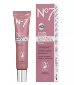 No7 Restore & Renew Face & Neck Multi Action Serum 1.69 oz / 50ml NEW - Picture 1 of 3