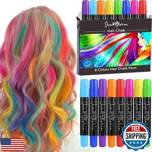 JimandGloria Dustless Hair Chalk Gifts for Girls Makeup Kit, Gift for Teen Gi - Picture 1 of 5