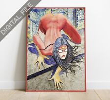MILO MANARA Poster Spider Woman - Cover variant original 2014 - high quality
