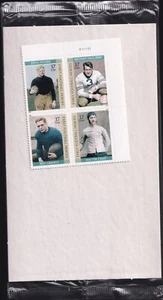 Scott #3811a Early Football Heroes Plate Block of 4 Stamps - Sealed - Picture 1 of 2