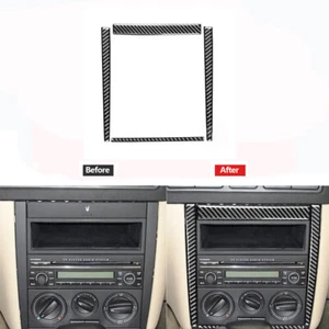 Carbon Fiber Center Control Frame Cover Trim For Volkswage Golf Mk4 1999-2004  - Picture 1 of 12