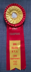 1992 HOG ISLAND N.Y.A.  50 Jahre Jubiläumsabzeichen Phila. Mummers Parade Pin fehlt - Bild 1 von 1