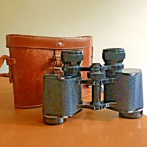 Wray London WrayvU Binoculars 8x30 1950s Leather Case, Straps, Coated optics - Picture 1 of 19