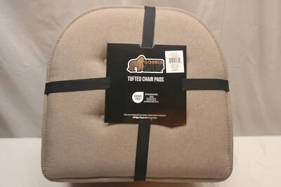 6-Pack Gorilla Grip Tufted Nonskid Memory Foam Chair Cushions 16X17 Beige - Image 1 of 4