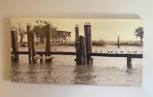 Stampa tela D'Anne Gastorf Weber ""Louisiana"" 60/999 40""x20"" scena Bayou - Foto 1 di 7