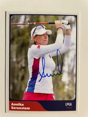 ANNIKA SORENSTAM autograph LPGA golf Hall of Fame HOF custom card signed  - Image 1 of 2