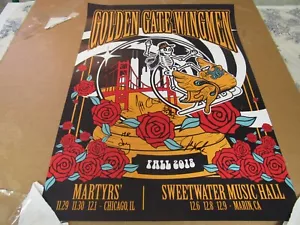 2018 Golden Gate Wingmen (Chimenti, Mathis, Kadlecik, Lane) handsigniertes Poster - Bild 1 von 10