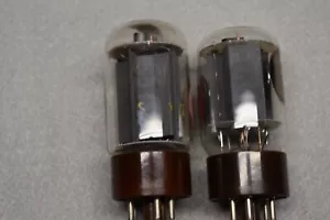 5881 6L6WGB RCA (Tung Sol Type) Audio Receiver Power Vacuum Tubes Tested Pair - Picture 1 of 6