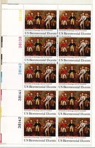 SC# 1728, 1977--13c Surrender at Saratoga, PB of 10, M/NH - Picture 1 of 1