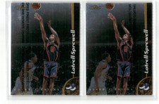 Latrell Sprewell Lot of (2) 1998-99 Topps Finest #177 New York Knicks