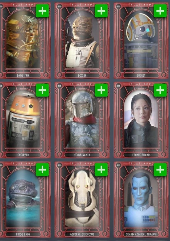 [DIGITAL] Topps Star Wars - Platinum 25 W2 - Red Base - Pick - Image 1 of 1