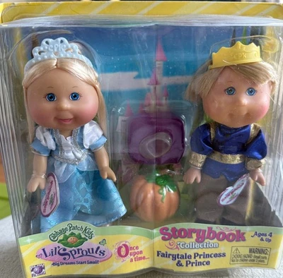 Colección de cuentos Cabbage Patch Kids Lil Sprouts princesa/príncipe de cuento de hadas Foto 1 de 2
