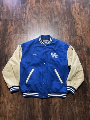 Vintage 2000s Nike Blue University Of Kentucky Letterman Jacket Mens Size 2XL - Image 1 of 4