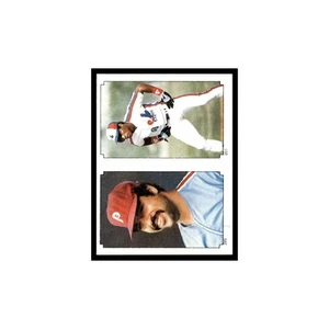 Tarjeta de béisbol Tim Raines Al Holland 1984 Topps pegatinas #201/289 casi nueva - Imagen 1 de 3