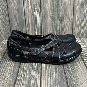 Clarks Collection Roseville Damen-Freizeitschuhe Leder Mary Jane Größe 12 Weite - Bild 1 von 8
