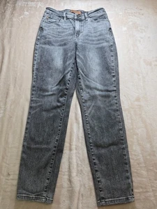 Judy Blue Jeans Damen 7/28 Grau Denim High Rise Slim Fit Straight Stretch - Bild 1 von 10
