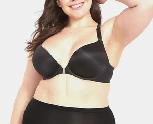 Cacique Lane Bryant 34DDD Front Closure Boost Plunge Lace Racerback Bra NEW - Picture 1 of 2