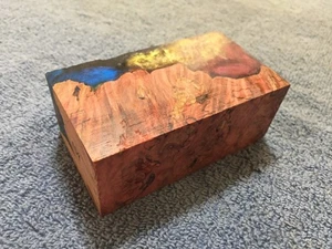 Buckeye Burl Hybrid Stabilized Blank Box Mod 1 1/2 x 2 x 3 5/8" - #109 - Picture 1 of 4