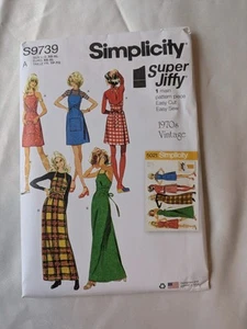Vestidos Jersey Patrón Simplicity S9739 Jiffy Misses Tallas XS S M L XL Sin Cortar - Imagen 1 de 2