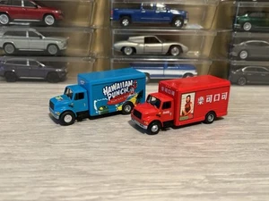 Johnny Lightning International Beverage Delivery Vans Coke & Fruit Punch Lot X2 - Picture 1 of 7