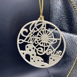 Lenox Oh Little Town of Bethlehem Vintage Songs of Christmas Ornament in Box - Bild 1 von 3