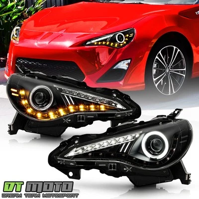 Rare@LED Tubo Negro 2012-2016 Scion FRS FR-S 86 LED CCFL Proyector Faros Foto 1 de 4