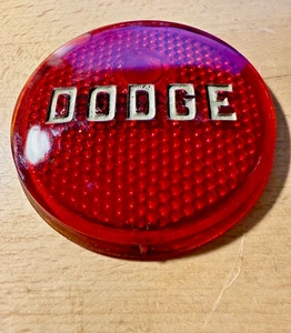 Dodge Truck Script 1936-46 lente de luz trasera vidrio original 30S 40S camiones Mopar - Imagen 1 de 8
