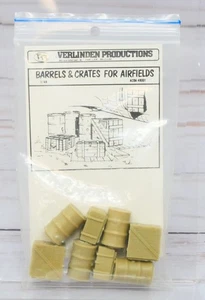 Verlinden ACDA-48001, acht Fässer & Kisten für Flugplätze, Resin 1/48 - Bild 1 von 2