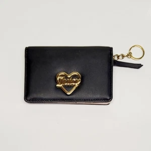 Juicy Couture schwarze Flash Love Geldbörse mit Doppelfaltung und Druckknopf - Bild 1 von 4