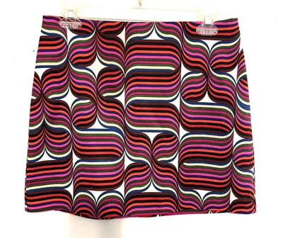 Minifalda con estampado geométrico de remolino TRINA TURK Rico - Talla 2 Foto 1 de 4