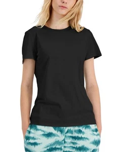 I.N.C. Black Cotton Tee - Women's Medium T-Shirts - Casual Wear - Picture 1 of 3