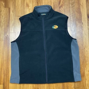Bass Pro Shops Fleece Vest Mens 2XL Full Zip Fishing Outdoor Classic Black - Picture 1 of 13