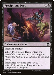 (4x) FOIL PRECIPITOUS DROP -Forgotten Realms – MTG Magic the Gathering Card - Picture 1 of 5