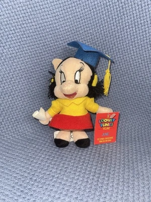 Looney Tunes Petunia Pig Plush New Beanie Stuffed Doll Toy Figure 1999 Vtg Girl - Image 1 of 3