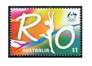 2016 Australia Olympic Games Road To Rio $1 Stamp Mint Never Hinged, Clean - Imagen 1 de 1