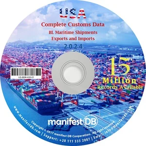 2024 USA Customs BL Exp & Imp Trading | Disco dati polizza di carico | manifestDB - Foto 1 di 1