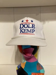 Dole Kemp Republican Party Campaign Snapback Hat New Vintage Rope White - Picture 1 of 9