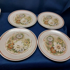 Vintage Lenox Temper-Ware Magic Garden Set/4 Dinner Plates Oven - Table USA - Picture 1 of 7
