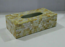 6"x10" Marvelous Marble Tissue Box Inlay mosaic Home Hallway Decor cn X-mas