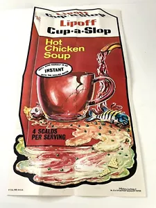 Vintage 1974 Topps Wacky Packages Poster #23 Lipoff Cup-A- Soup - Picture 1 of 3