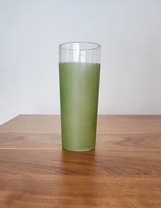 Federal Glass Vintage Tom Collins Glass - Frosted Green - MCM Midcentury Modern - Picture 1 of 7