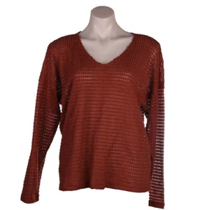 RE:DENIM Delicate Knits jumper -colour Rust NWT (small/10, L/14) soft rrp $69 - Picture 1 of 2