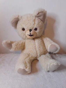 Oso de peluche Lever Bros Sherpa 1993 crema marioneta de mano cuerpo completo peluche 16" - Imagen 1 de 12