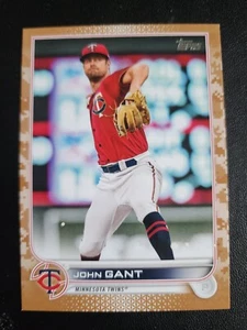 2022 TOPPS GOLD INSERT JOHN GRANT #280 MINNESOTA TWINS SERIAL /25 BASEBALL - Picture 1 of 2