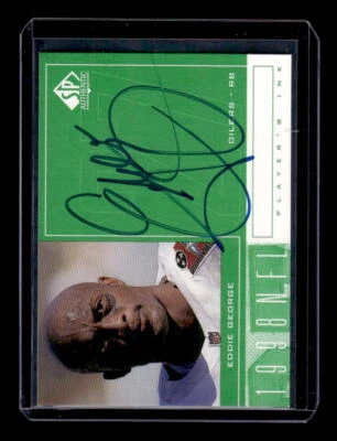 1998 SP Authentic Player's Ink Green #EG Eddie George Auto - EXACT SCAN - Image 1 of 2