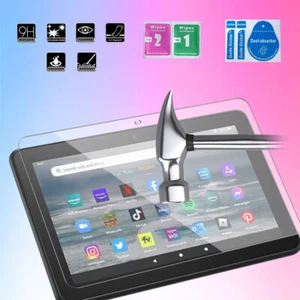 Hartglas Displayschutzfolie für Amazon Tablet Fire 7" 2022 HD 8 HD 10 2021 - Bild 1 von 8